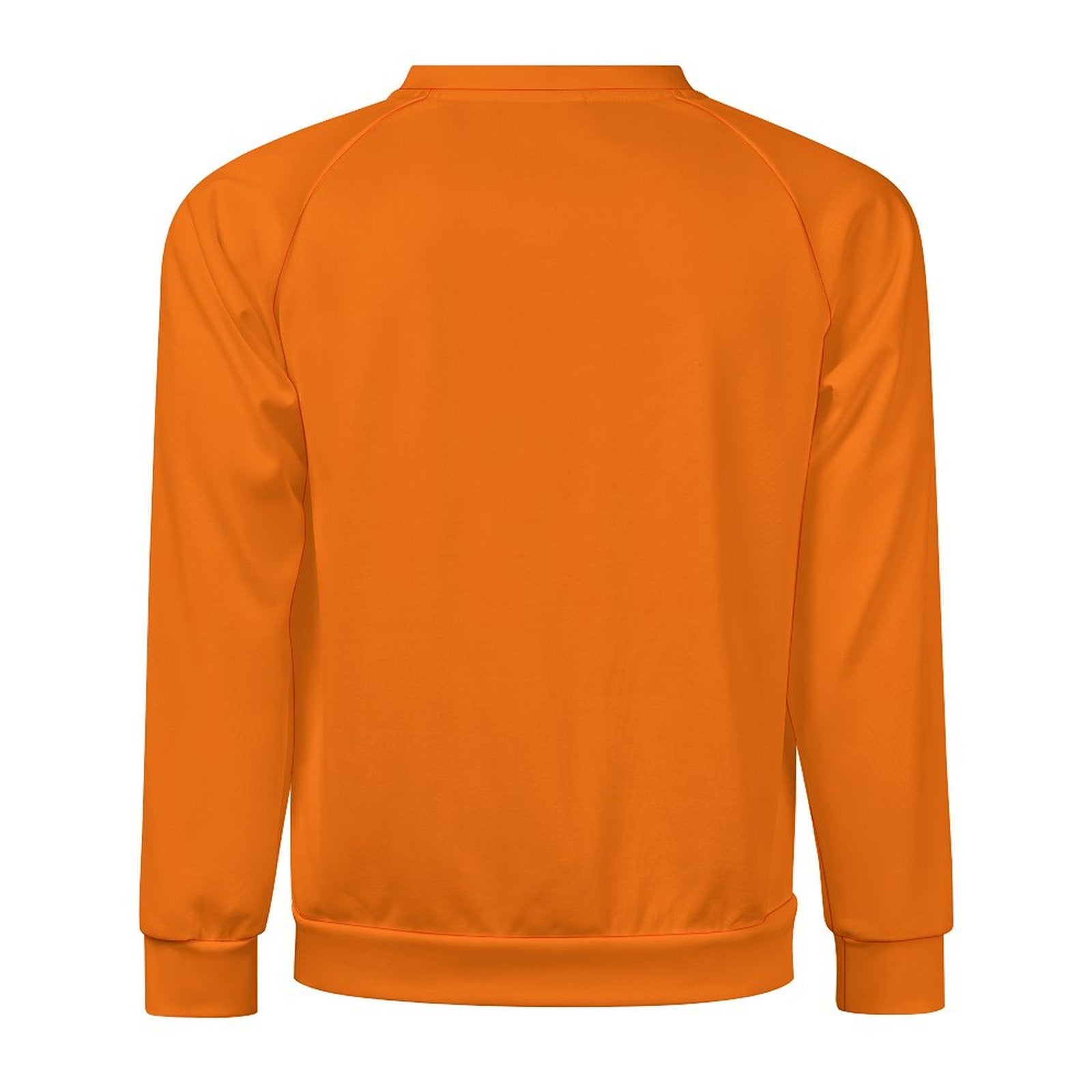 Men's Deep Carrot Orange Solid Sweatshirt