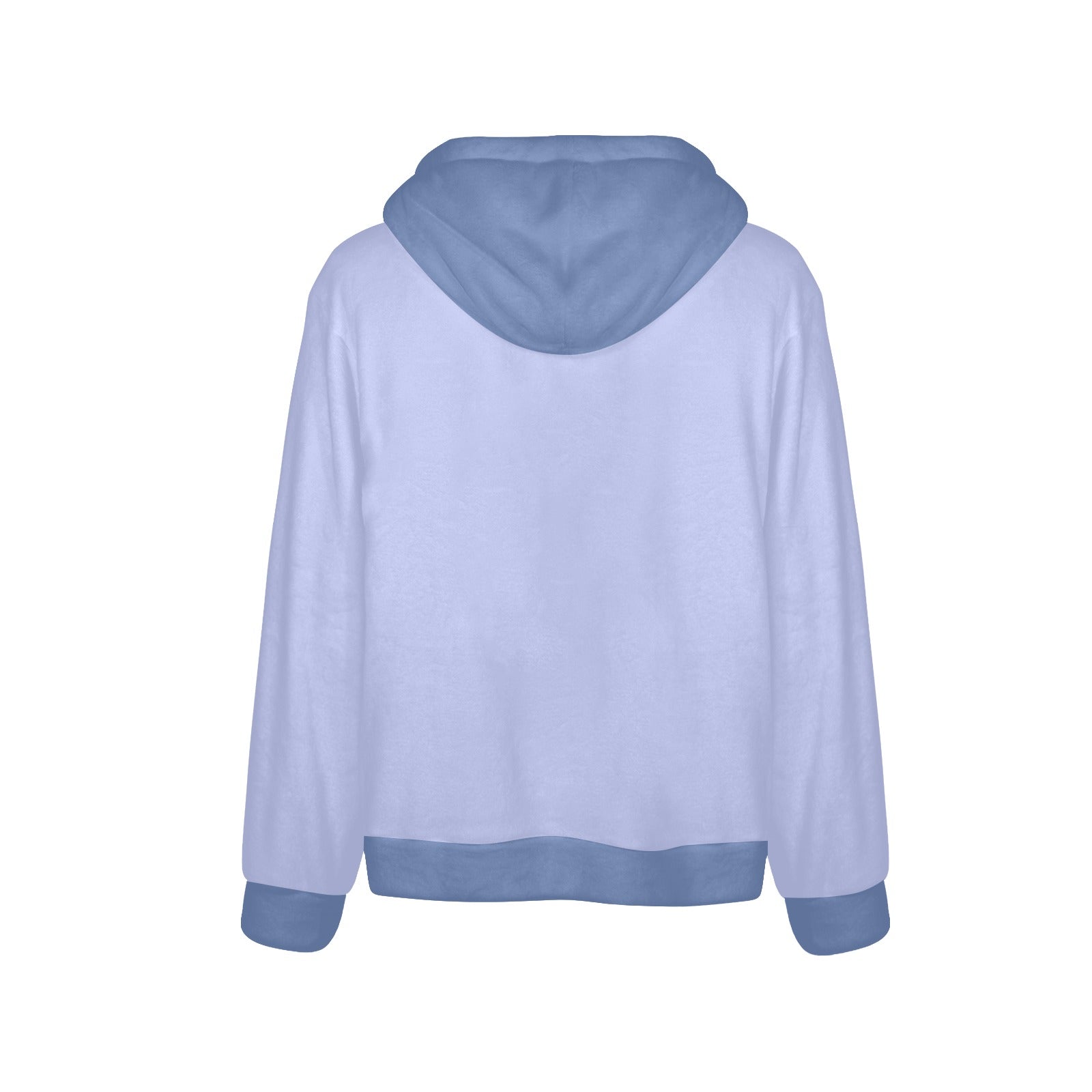 Men's Alice Blue & UCLA Blue Solid Flannel Hoodie