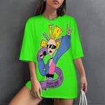 Women's Classic Party Streetwear Oversized T-shirt
