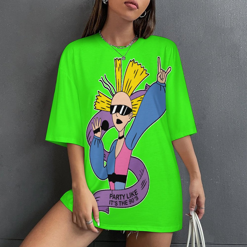 Women's Classic Party Streetwear Oversized T-shirt