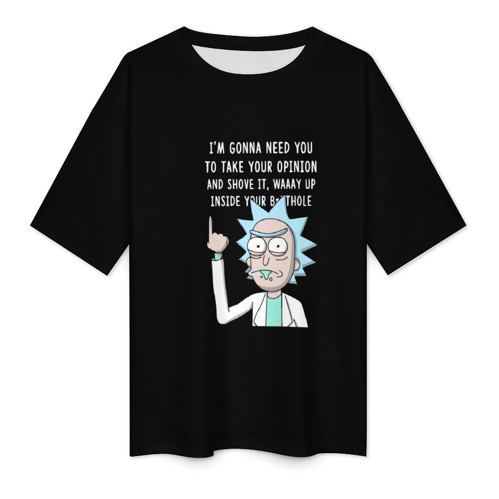 Men's Shove it Up! Typography Oversized T-shirt