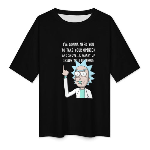 Men's Shove it Up! Typography Oversized T-shirt
