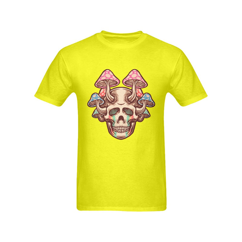 Men's Mushroom Skull Streetwear Classic Fit T-shirt