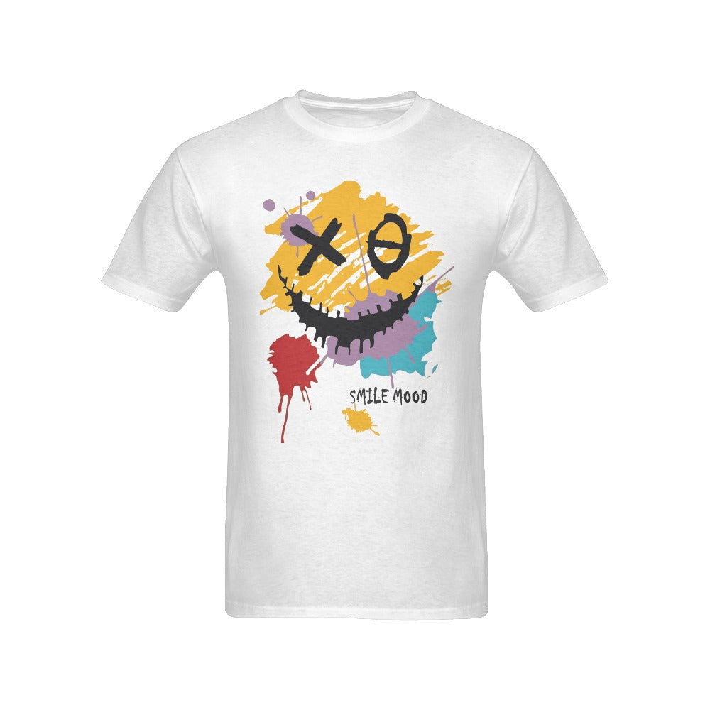 Men's Smile Mood Streetwear Classic Fit T-shirt
