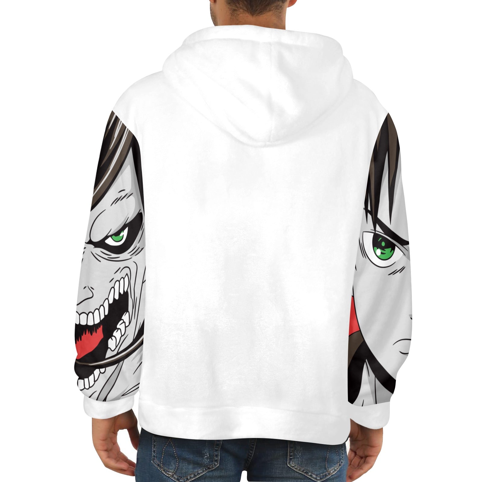 Men's Attack on Titan Anime Flannel Hoodie