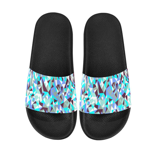 Men's Crystal Shard Abstract Slider Sandals