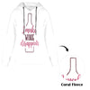 Women's Wine Magician Abstract Flannel Hoodie