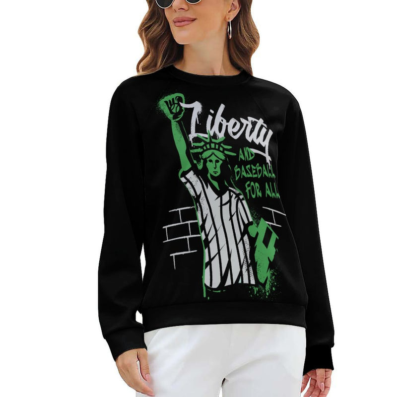 Women's Baseball Fan Abstract Sweatshirt