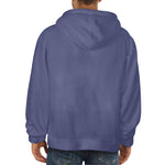 Men's UCLA Blue Solid Flannel Hoodie