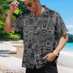 Men's Mystic Eye Abstract Half Sleeve Shirt