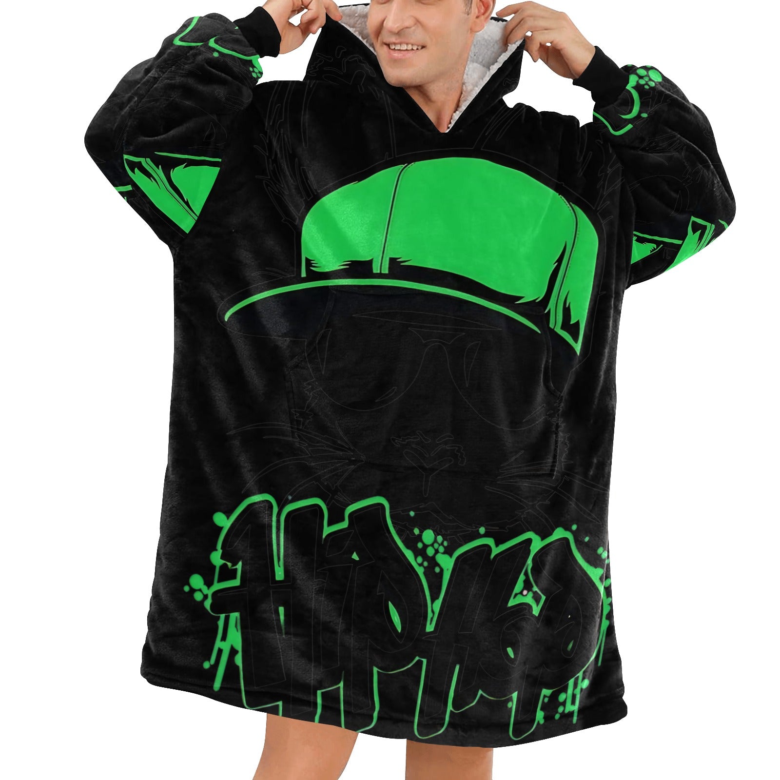 Men's Hip Hop Streetwear Blanket Hoodie