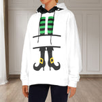 Women's Witch Legs Abstract Flannel Hoodie