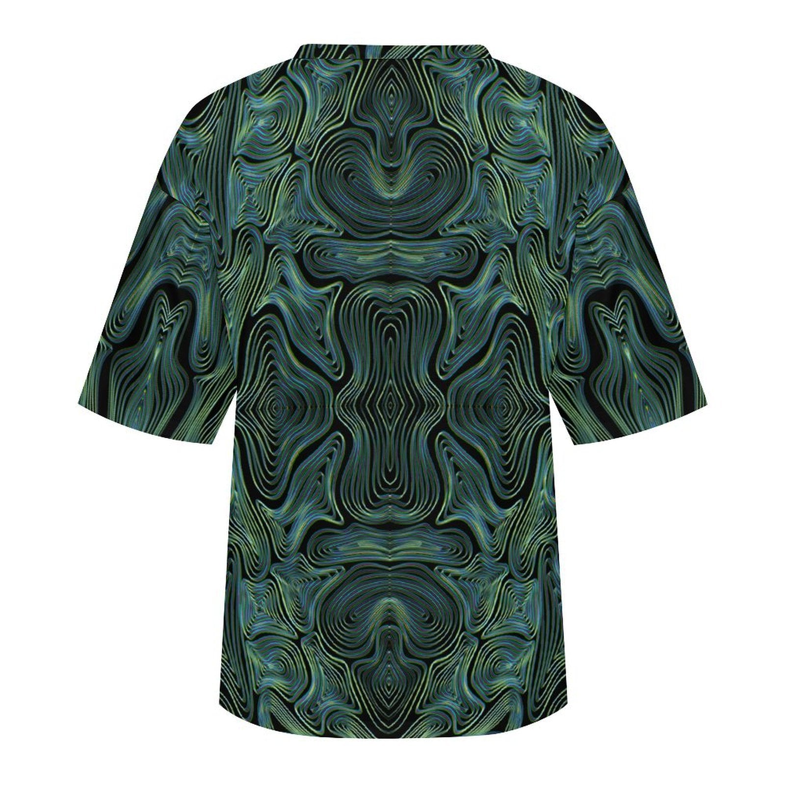 Women's Psychedelic Amoeba Acid & Punk Oversized T-shirt