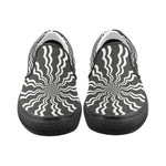 Men's Swirling Vortex Abstract Slip-on Shoes