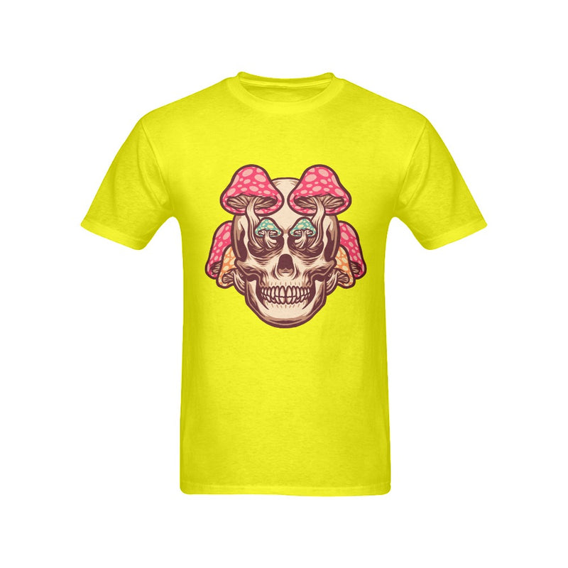 Men's Mushroom Skull Streetwear Classic Fit T-shirt
