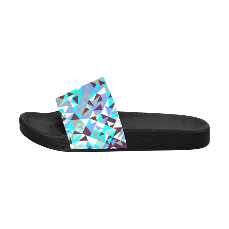 Men's Crystal Shard Abstract Slider Sandals