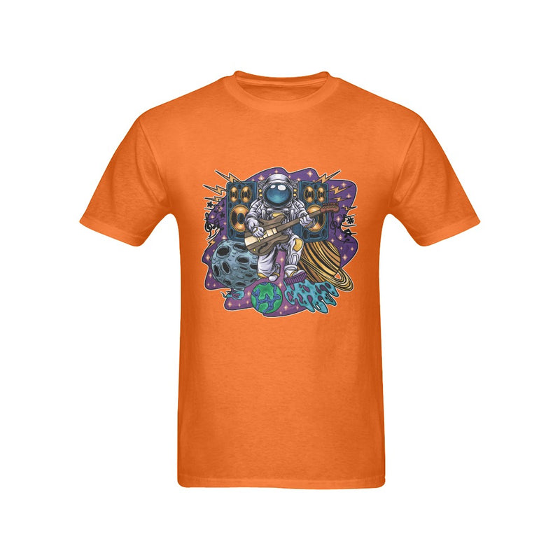 Men's Astronaut Guitar Streetwear Classic Fit T-shirt