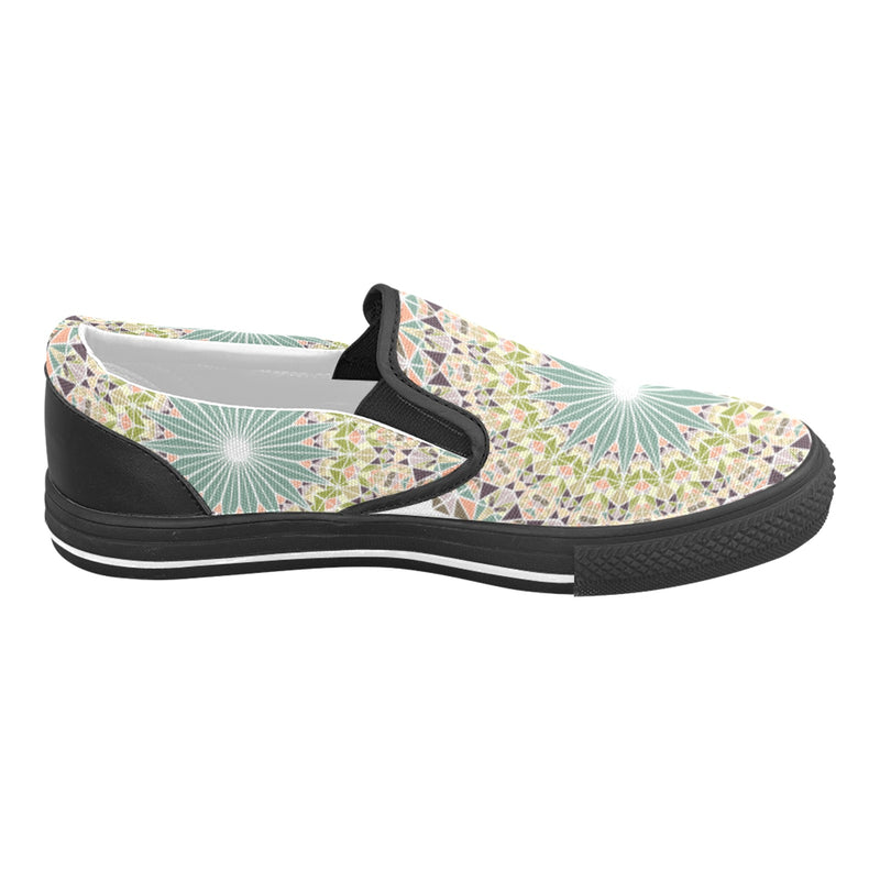 Men's Ethereal Bloom Abstract Slip-on Shoes