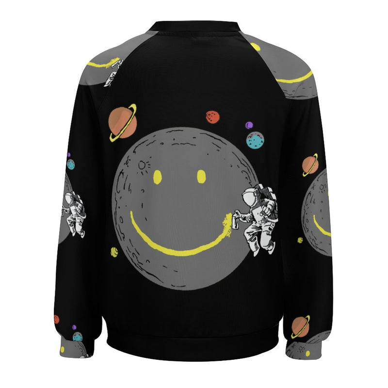 Women's Moon Smile Abstract Sweatshirt