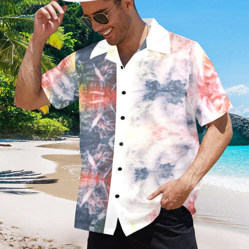 Men's Cosmo Tie-Dye Abstract Half Sleeve Shirt