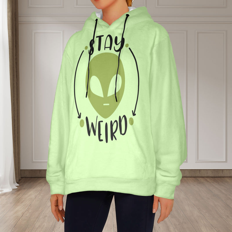 Women's Alien Abstract Flannel Hoodie