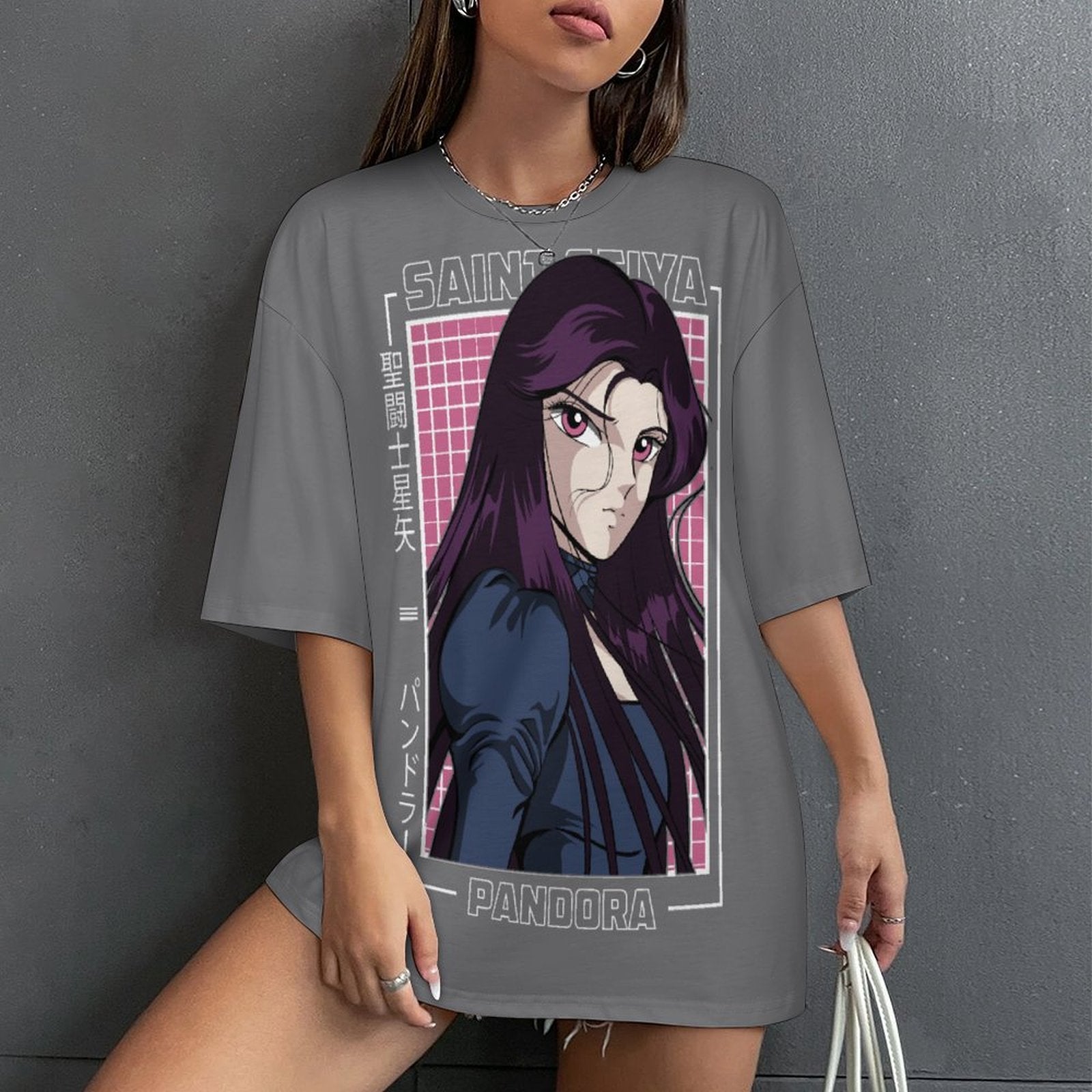 Women's Saint Seiya Anime Oversized T-shirt