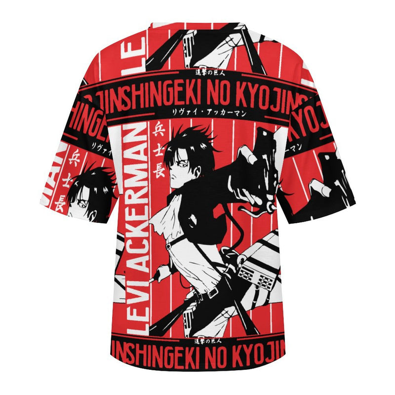 Women's Levi Ackerman Attack On Titan Anime Oversized T-shirt