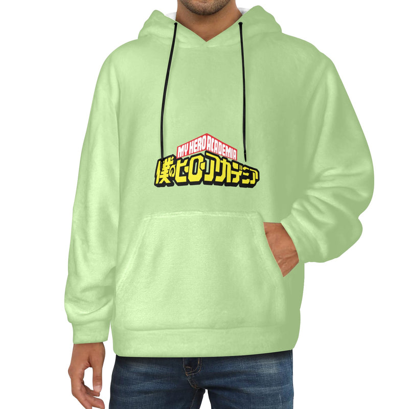 Men's My Hero Academia Logo Anime Flannel Hoodie