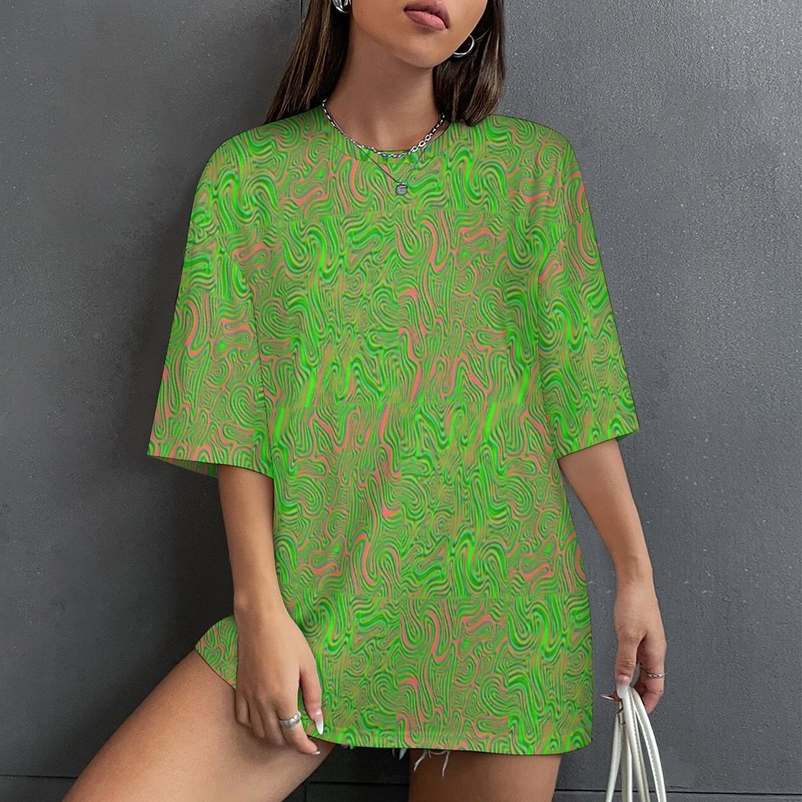 Women's Dark Matter Acid & Punk Oversized T-shirt