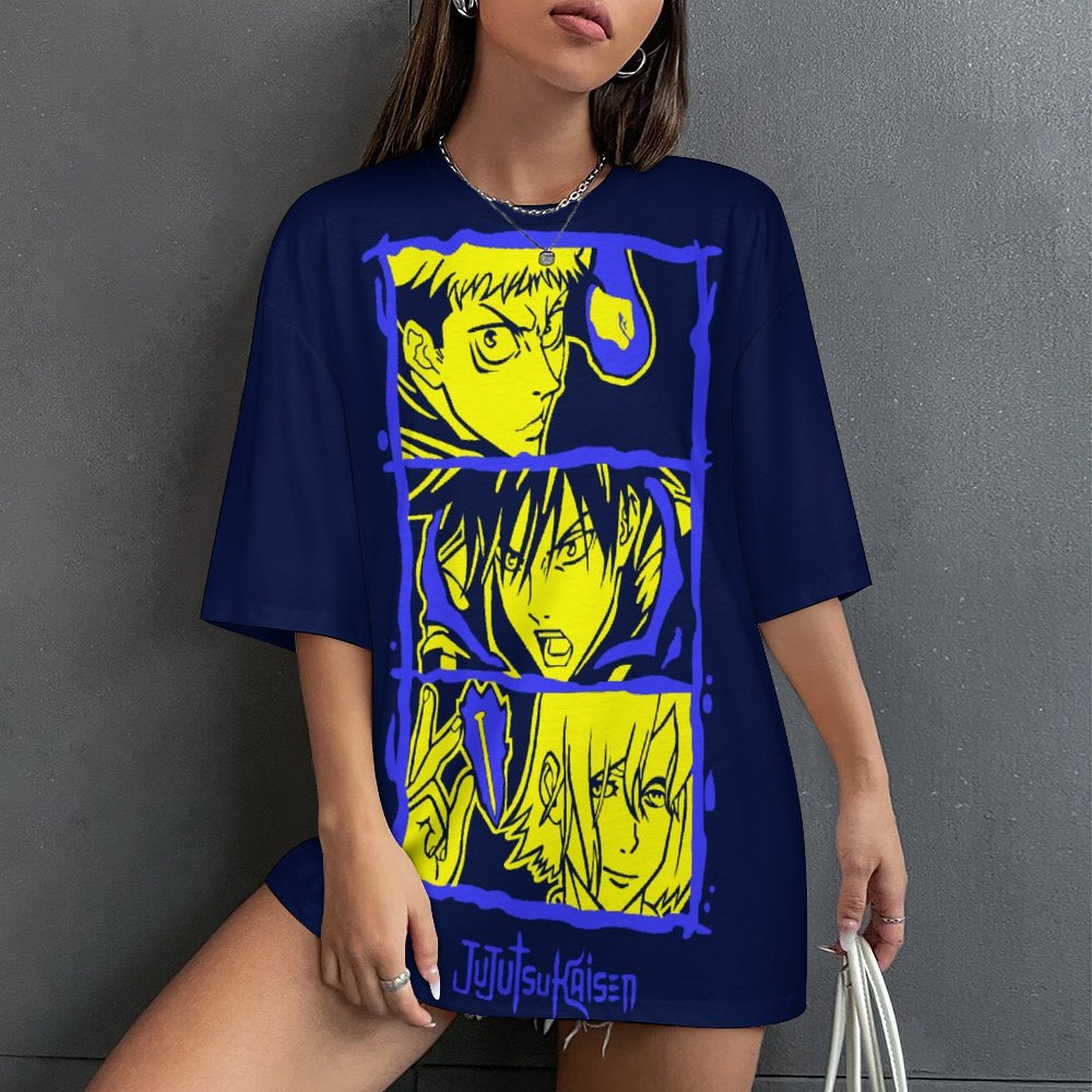 Women's Jujutsu Kaisen Clan Anime Oversized T-shirt