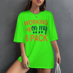 Women's 6 Pack Typography Oversized T-shirt