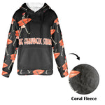 Women's Skeleton Surfer Streetwear Flannel Hoodie