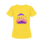Women's Giant Mushroom Acid & Punk Classic Fit T-shirt