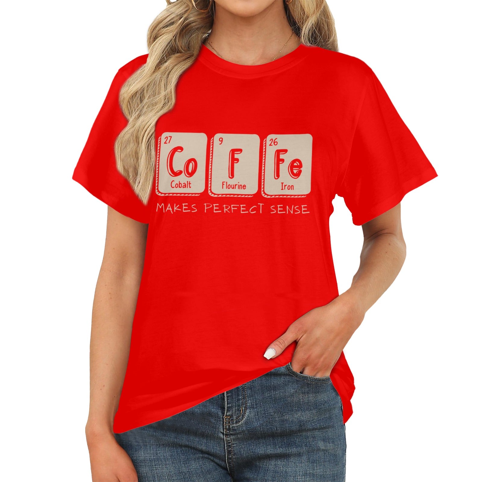 Women's Coffee Abstract Classic Fit T-shirt