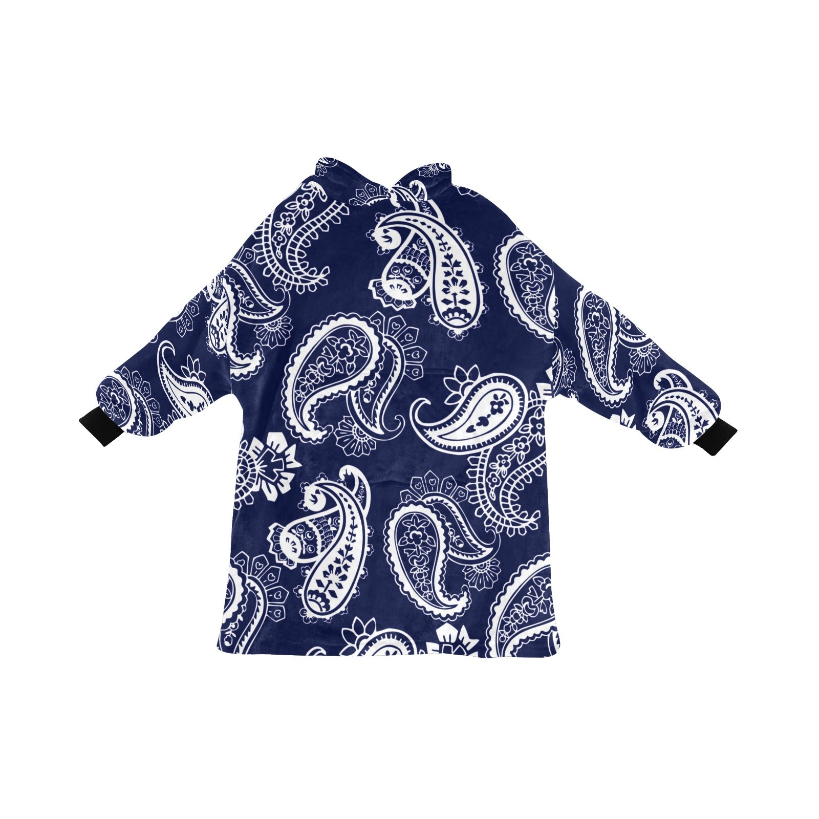 Men's Traditional Indian Paisley Abstract Blanket Hoodie
