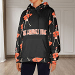 Women's Skeleton Surfer Streetwear Flannel Hoodie