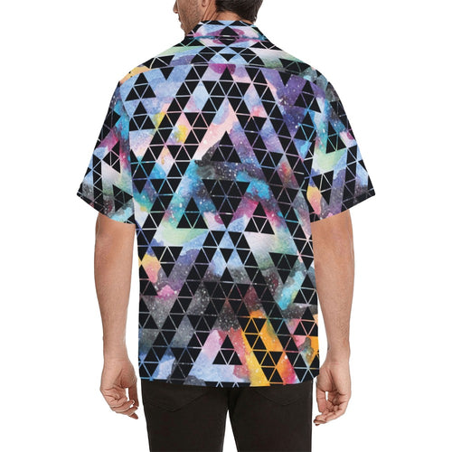 Men's Geometrical Pattern Abstract Half Sleeve Shirt
