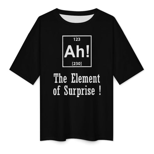 Men's Ah! Typography Oversized T-shirt