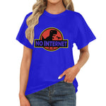 Women's No Internet Abstract Classic Fit T-shirt