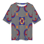 Men's Geometric Pattern Acid & Punk Oversized T-shirt