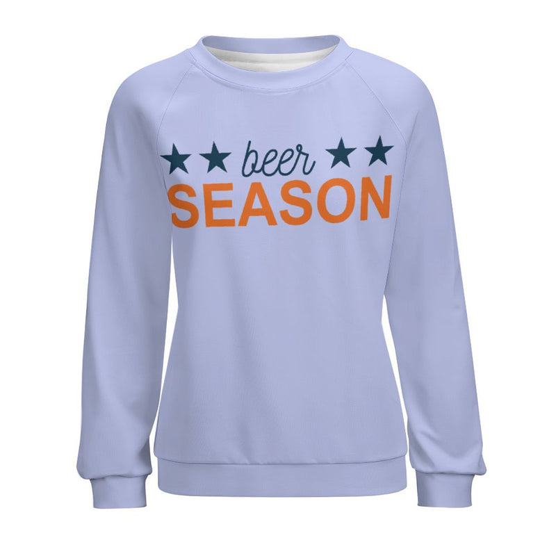 Women's Beer Season Typography Sweatshirt