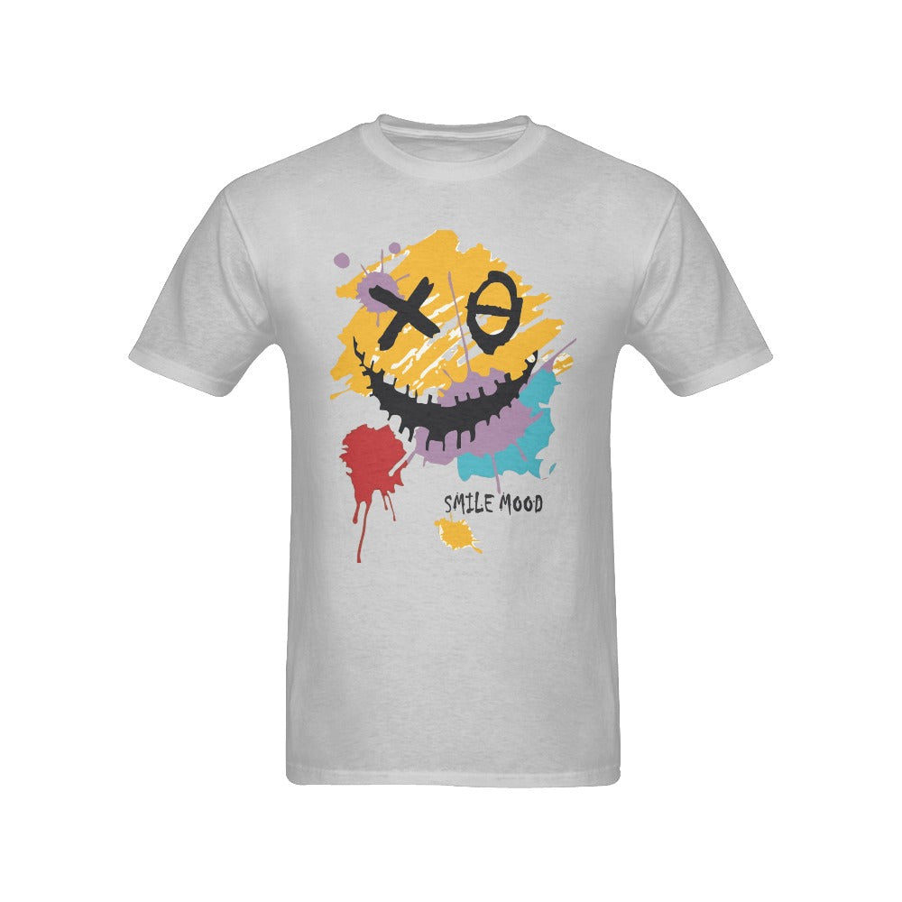 Men's Smile Mood Streetwear Classic Fit T-shirt