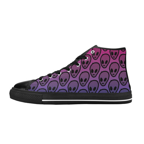 Men's Alien Aliens Abstract High Top Shoes