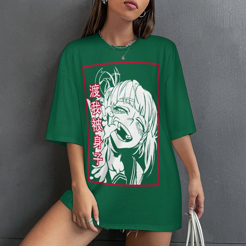 Women's Rebecca Cyberpunk Edgerunners Anime Oversized T-shirt