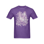 Men's Spray Skull Bunny Streetwear Classic Fit T-shirt