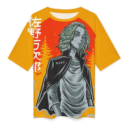 Men's Sano Manjiro Tokyo Revengers Anime Oversized T-shirt