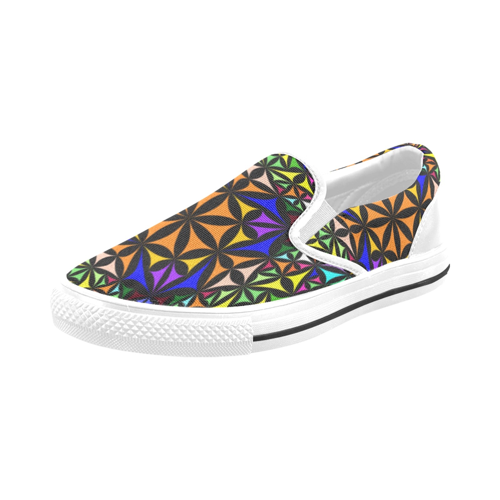 Men's Kaleidoscope Mosaic Abstract Slip-on Shoes