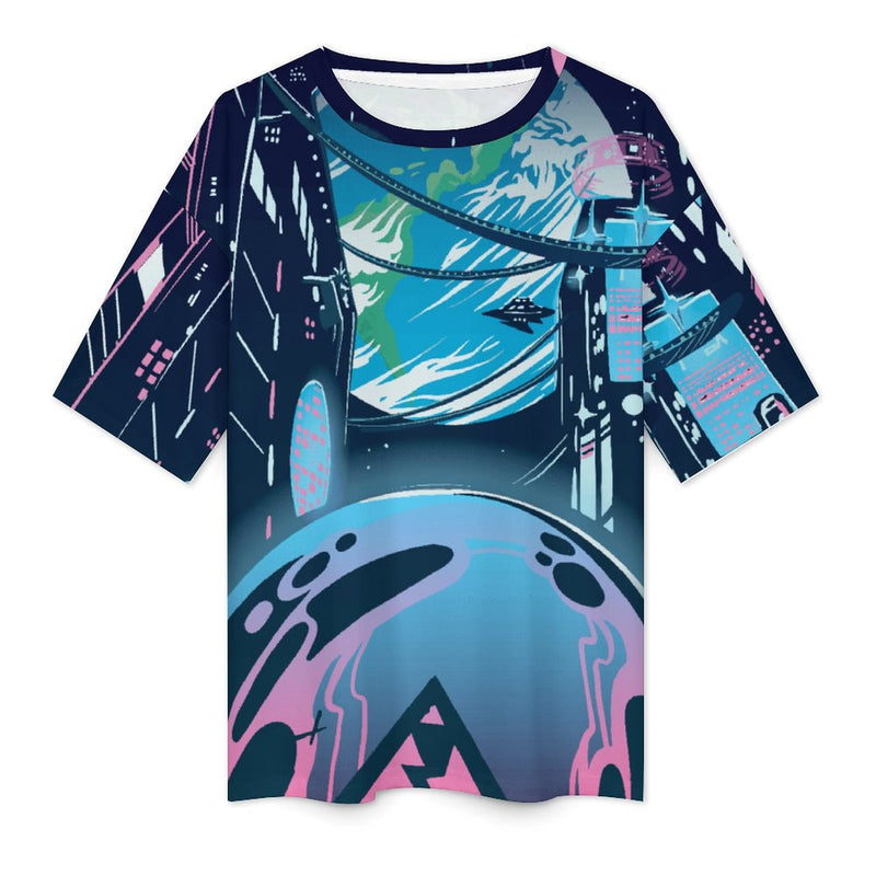 Women's Future City Acid & Punk Oversized T-shirt