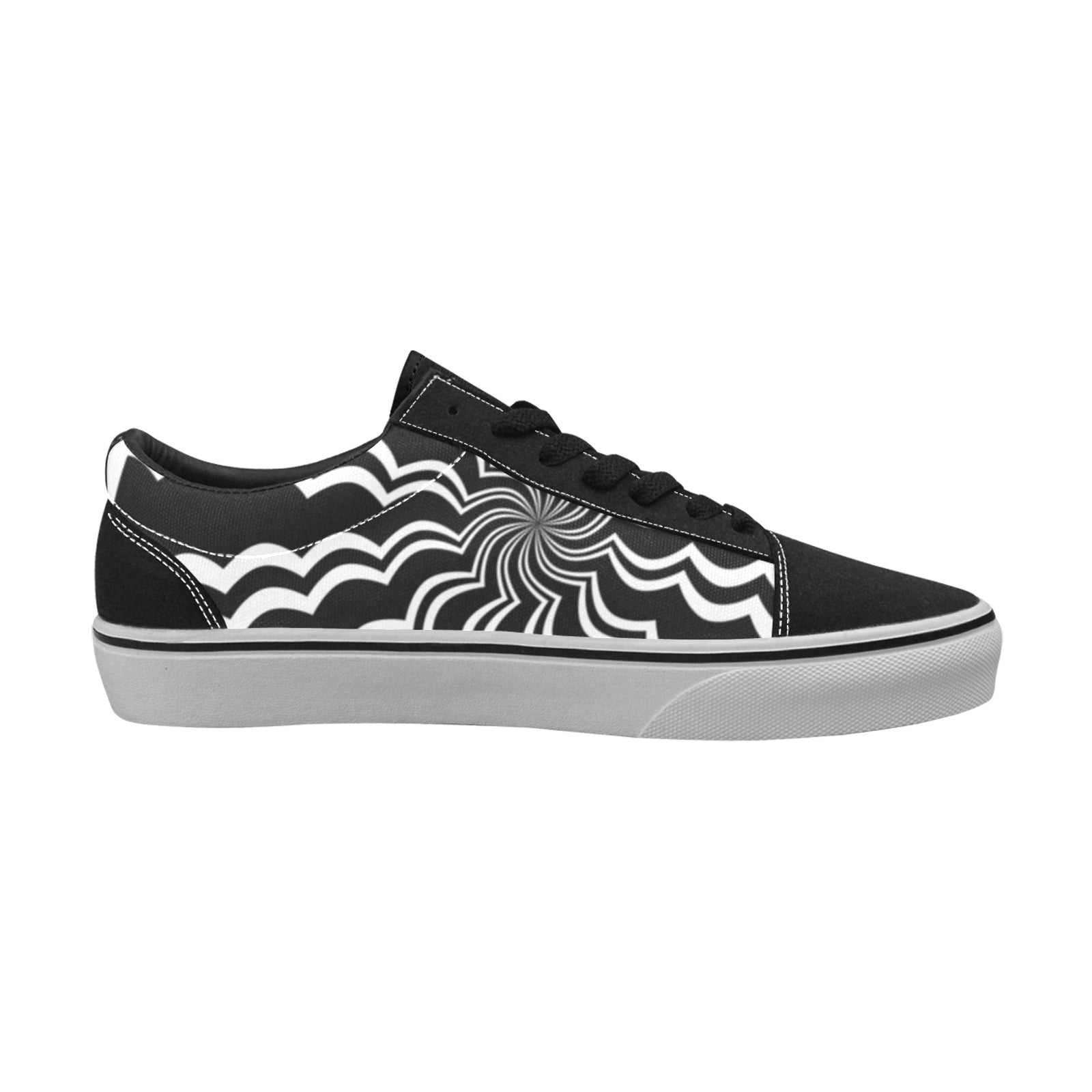 Men's Swirling Vortex Abstract Slip-on Shoes