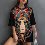Women's Doll Face Acid & Punk Oversized T-shirt